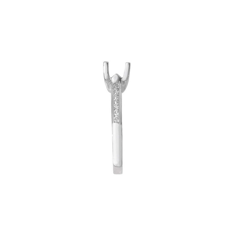 white gold diamond mount for engament ring
