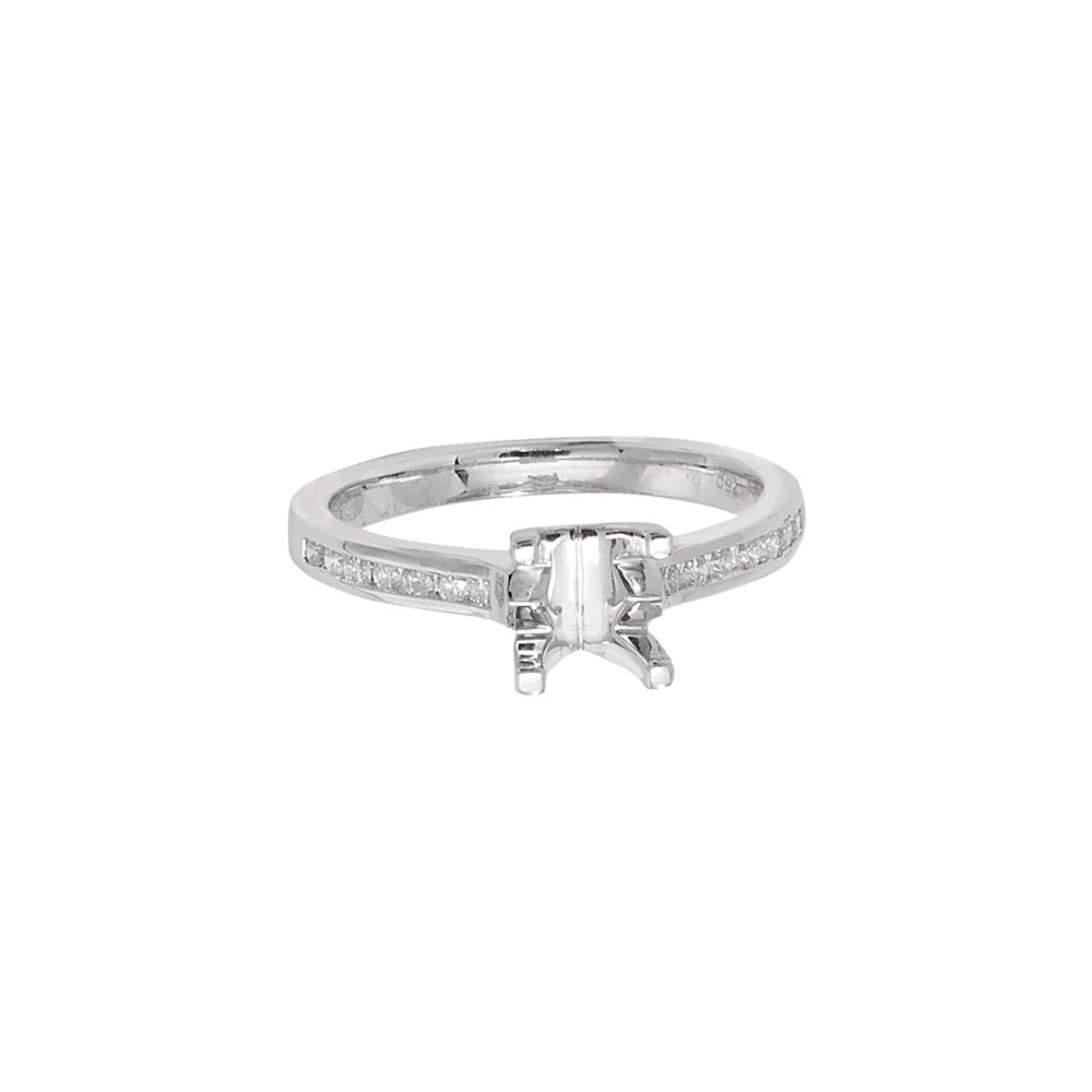 white gold diamond mount for engament ring 